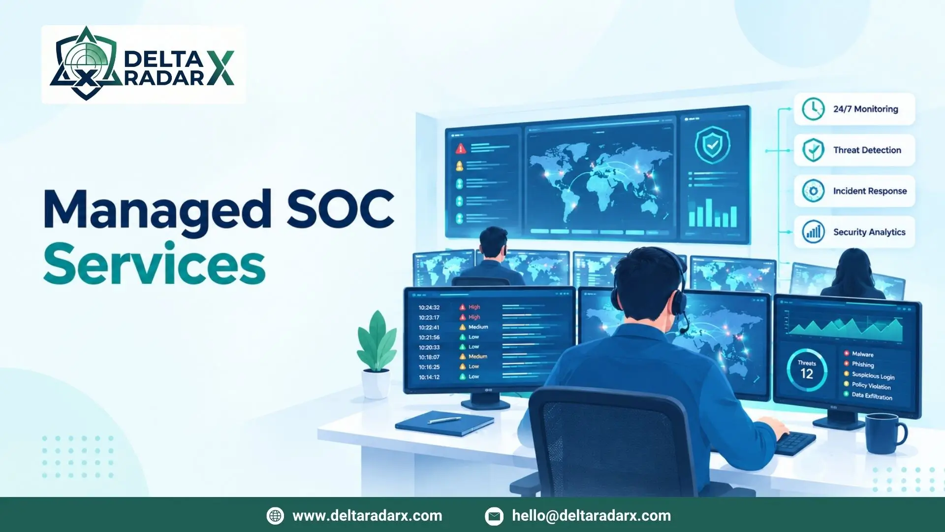 Managed SOC services-deltaradarx.com