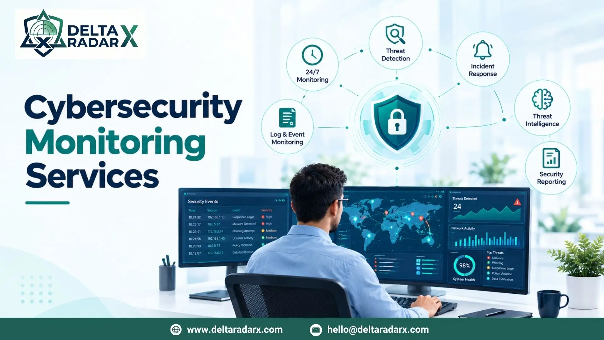 Cybersecurity monitoring services-deltaradarx.com